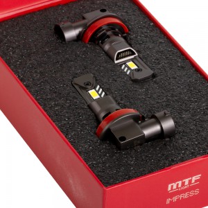 Светодиодные лампы MTF Light серия IMPRESS H11/Н8/Н9/Н16 12V 21W 2100LM 6000K (штат. р-р), к-т.