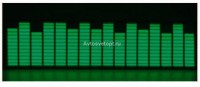 Эквалайзер Light на заднее стекло автомобиля EQ-1 (45*11см) зеленый