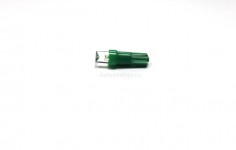 Лампа светодиодная Т5 (W2,0-4,6d) зеленая, конус (б/цокольная малая) 12v