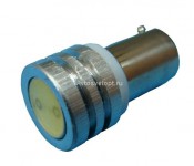 Лампа светодиодная Т5 (W2,0-4,6d) синяя, 1 SMD 5050 диод (б/цокольная малая) 12v