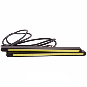 Дневные ходовые огни KS-C1800, COB, провода, металл, 190*12*6мм, (2шт)12V