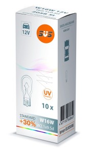 Автолампа 12V W16W (W2.1х9.5d) SVS Автолампа 12V W16W (W2.1х9.5d) SVS