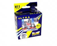 Автолампа H11 12V 55W (PGJ19-2) Super White+30% (2 шт) 82110SW+30new "Маяк УЛЬТРА"