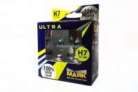 Автолампа H7 12V 55W (Px26d)  Ультра Super Light  +100% (2 шт.) 82720SL+100new "Маяк"