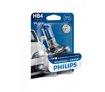 Автолампа HB4/9006 12V 51W (P22d) White Vision 3700+60% 9006WHVB1 PHILIPS