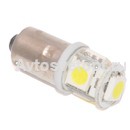 Светодиод 24V T8-03 5SMD (size 3528) T4W (BA9s) WHITE  (белый) 902868 TM NORD YADA