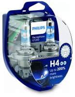 Автолампа H4 12V 60/55 (P43t-38) Racing Vision GT200 (2шт) 12342RGTS2 PHILIPS