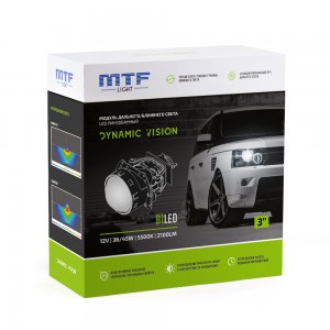 Светодиодные Bi-LED модули MTF Light DYNAMIC VISION 12В, 45ВТ, 5500К, 3 дюйма, компл. 2шт.
