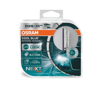 Ксеноновая лампа D2S Ксенарк Cool Blue Intense Next 35W (2 шт) 66240CBN-HCB OSRAM