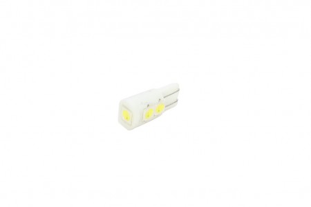 Лампа светодиодная T10 (W2,1-9,5d) 5SMD-C диод, (б/цокольная) 12v Лампа светодиодная T10 (W2,1-9,5d) 5SMD-C диод, (б/цокольная) 12v