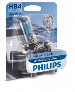 Автолампа HB4/9006 12V 51W (P22d) White Vision ultra 4200K (блистер) 9006WVUB1 PHILIPS