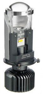 Светодиодные линзы MTF Light серия MiniLENS H4, 12V, 24/36W, 5500K, 4000lm, комплект.