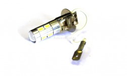 Лампа светодиодная H3 8 SMD 5630 диодов+1Cree диод ЛИНЗА (CRL), белая, 12V