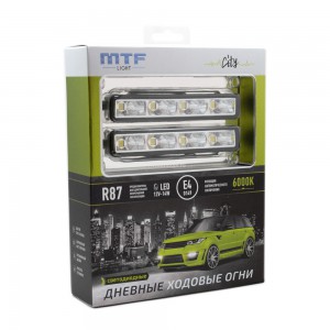 Светодиодные дневные ходовые огни серия "CITY" 12V, 14W, 6000К (2 шт.) LDL125 MTF Light