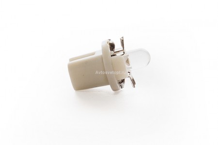Светодиод 12V T5 B8,5d-02 (1LED) W1.2W Base:B8.5D WHITE (белый) с патроном 900282 TM NORD YADA Светодиод 12V T5 B8,5d-02 (1LED) W1.2W Base:B8.5D WHITE (белый) с патроном 900282 TM NORD YADA