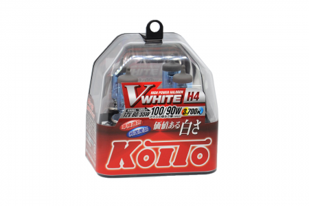 Автолампа H4 12V 60/55W (100/90W) 3700K Whitebeam (комплект 2 шт.) Koito