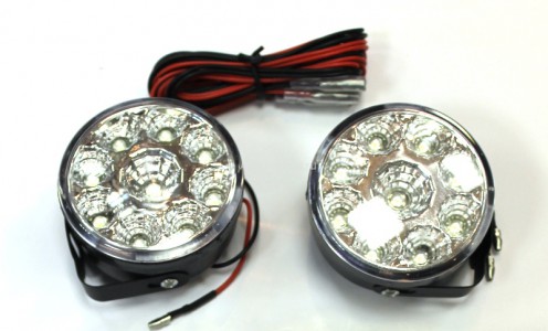 Дневные ходовые огни KS-1807 (9LED) провода (2шт) 12V