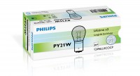 Автолампа  12V  PY21W (BAU15s) LLECO YELLOW 12496LLECOCP PHILIPS