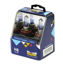 Автолампа H8 12V 35W (PGJ19-1) Active Crystal +130% (2 шт.) 72820AC+130 "Маяк" Автолампа H8 12V 35W (PGJ19-1) Active Crystal +130% (2 шт.) 72820AC+130 "Маяк"