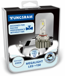 Светодиодные лампы HB3 12V 18W P20d Megalight LED +150 (2шт.) 6000K P20d Tungsram