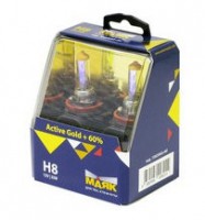 Автолампа H8 12V 35W (PGJ19-1) Active Gold +60% (2 шт.) 72820AG+60 "Маяк"